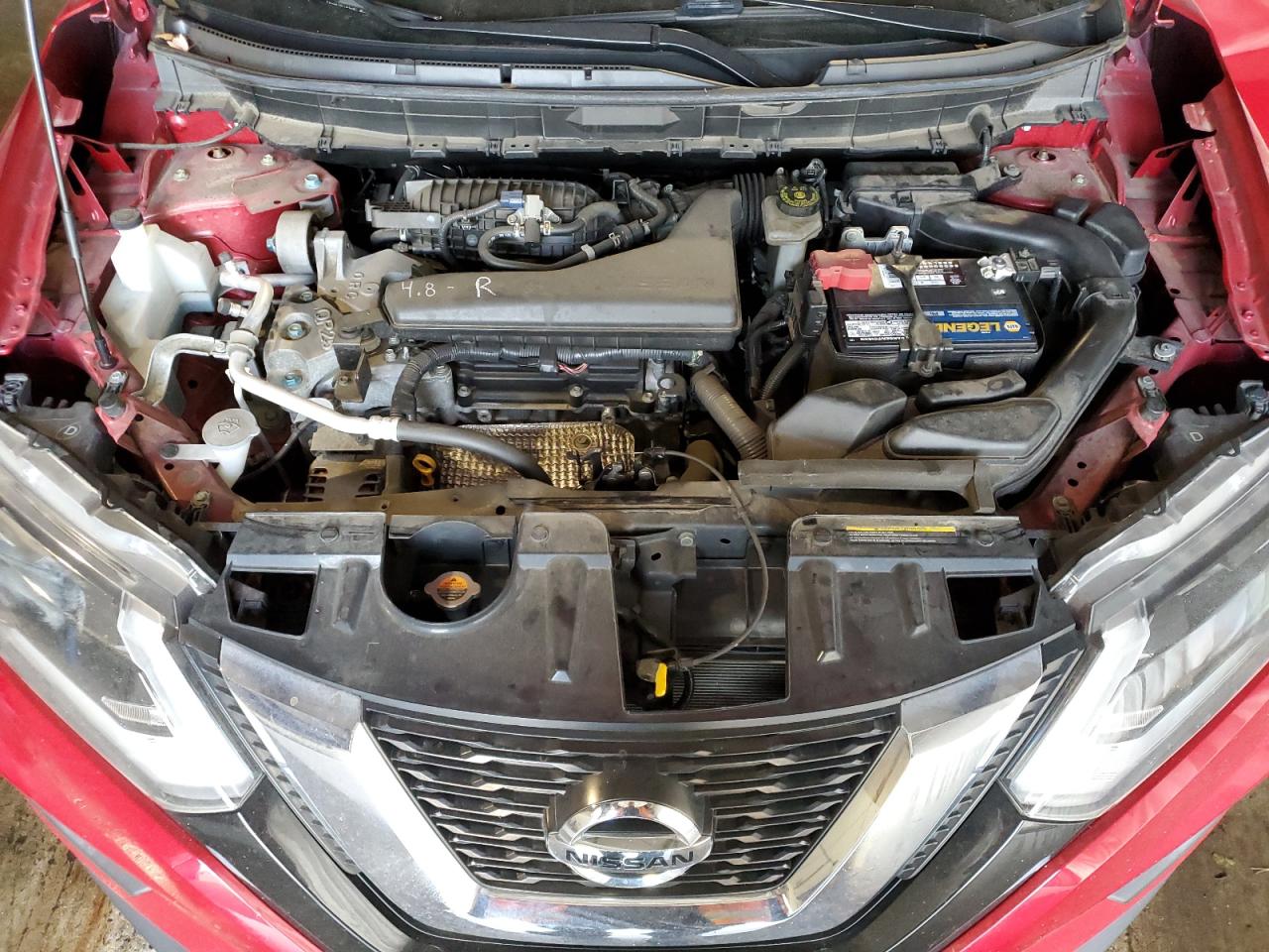 2017 Nissan Rogue VIN JN8AT2MV1HW265813 Copart auction photo, side / front end damage thumbnail 12