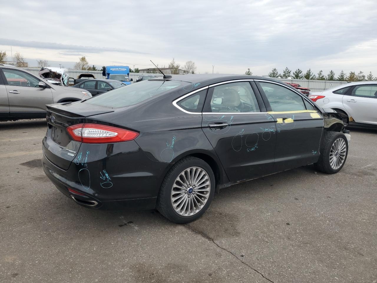 2015 Ford Fusion VIN 3FA6P0K96FR307351 Copart auction photo, front end damage thumbnail 3
