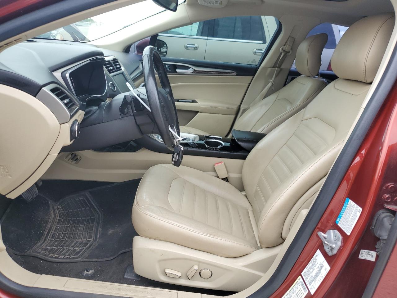 2014 Ford Fusion VIN 3FA6P0H98ER125561 Copart auction photo, front end / side damage thumbnail 7