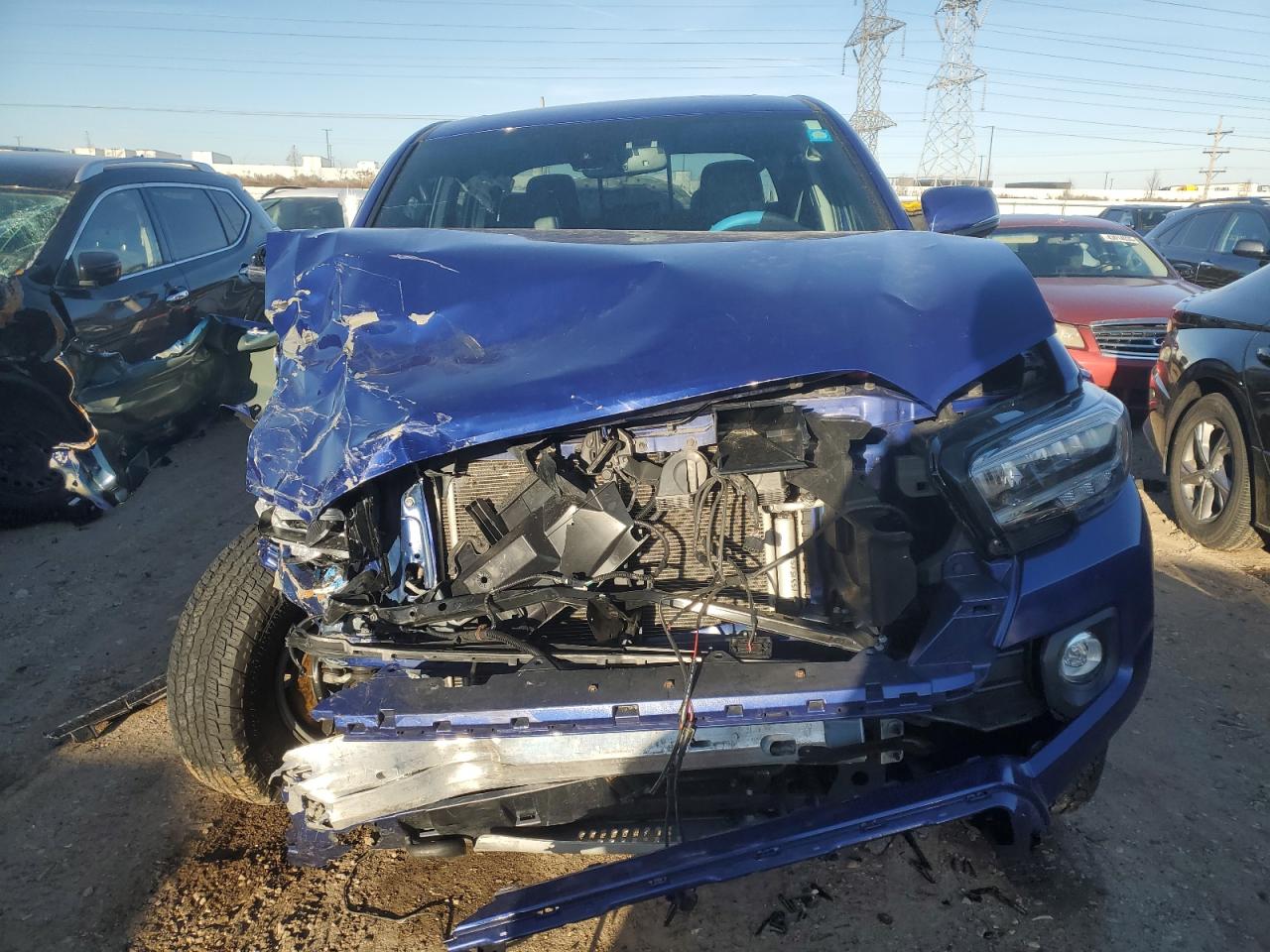 2022 Toyota Tacoma VIN 3TMCZ5AN0NM489045 Copart auction photo, front end damage thumbnail 5