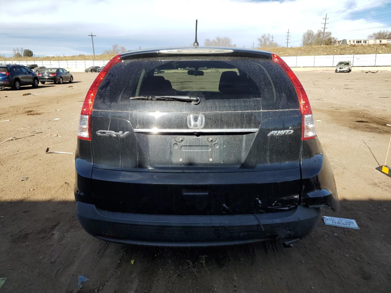 2012 Honda CR-V VIN 2HKRM4H55CH605822 Copart auction photo, front end / rear end damage thumbnail 6