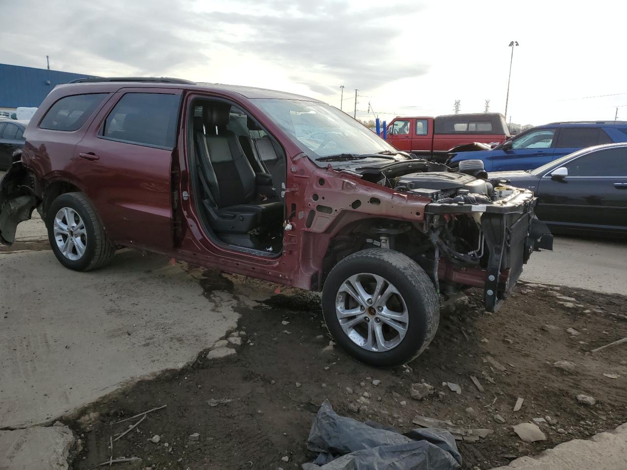 2019 Dodge Durango VIN 1C4RDJDG2KC828125 Copart auction photo, stripped damage thumbnail 4