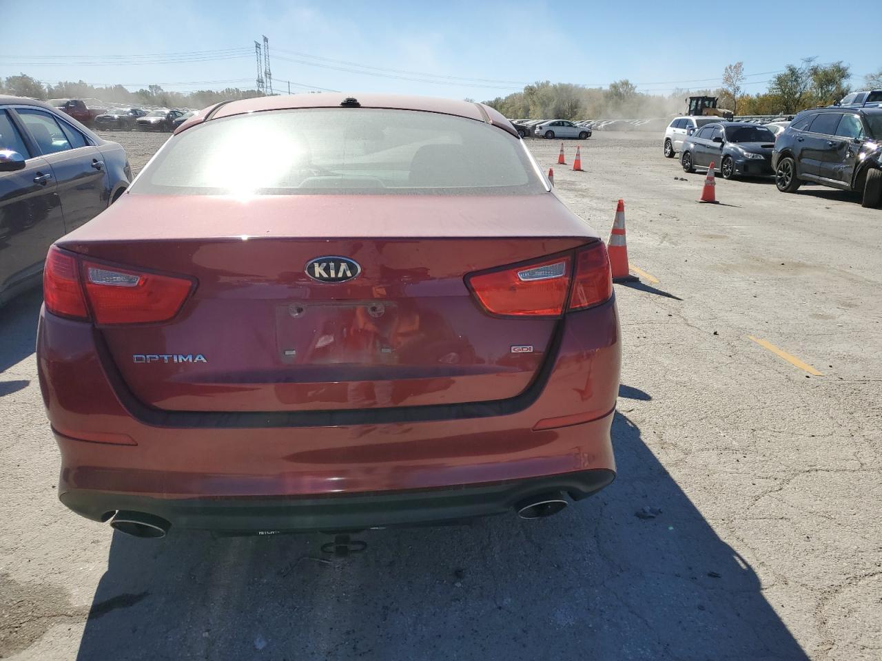 2015 KIA Optima VIN 5XXGM4A73FG468124 Copart auction photo, frame damage / front end damage thumbnail 6