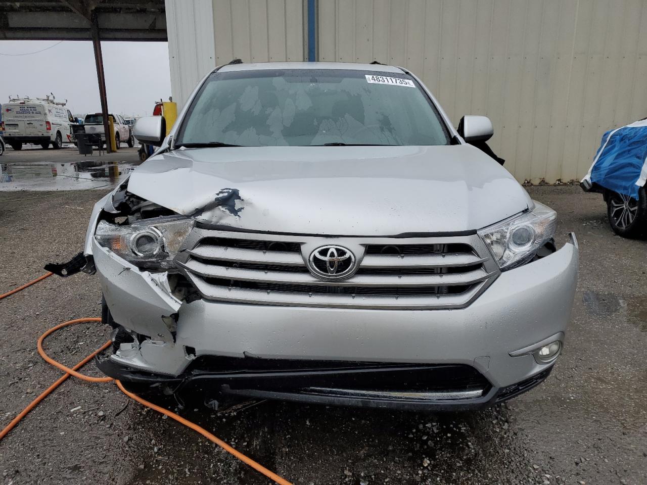 2013 Toyota Highlander VIN 5TDZK3EH4DS108058 Copart auction photo, front end damage thumbnail 5
