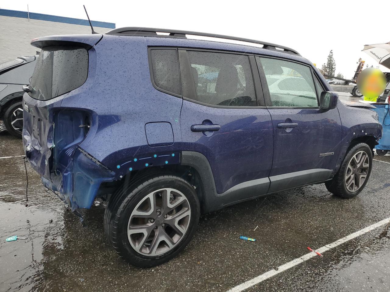 2018 Jeep Renegade VIN ZACCJABB4JPG74064 Copart auction photo, front end / side damage thumbnail 3