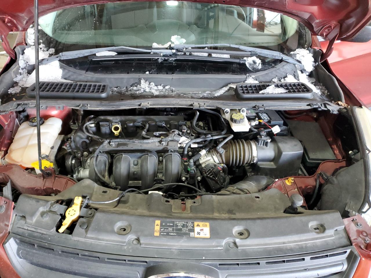 2016 Ford Escape VIN 1FMCU0F79GUC39034 Copart auction photo, front end / side damage thumbnail 12