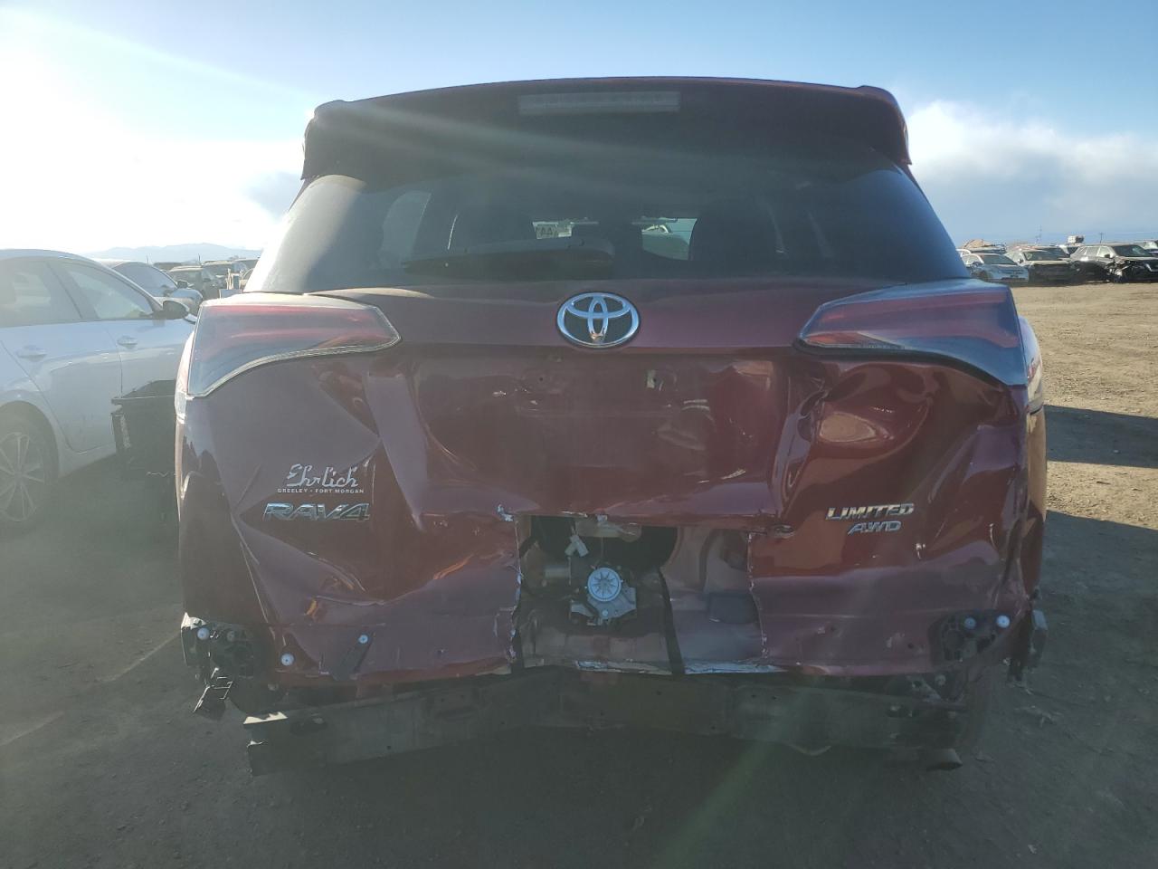 2018 Toyota RAV 4 VIN JTMDFREV8JD231702 Copart auction photo, rear end damage thumbnail 6