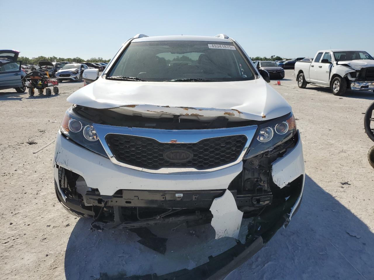 2013 KIA Sorento VIN 5XYKT3A69DG403981 Copart auction photo, front end damage thumbnail 5