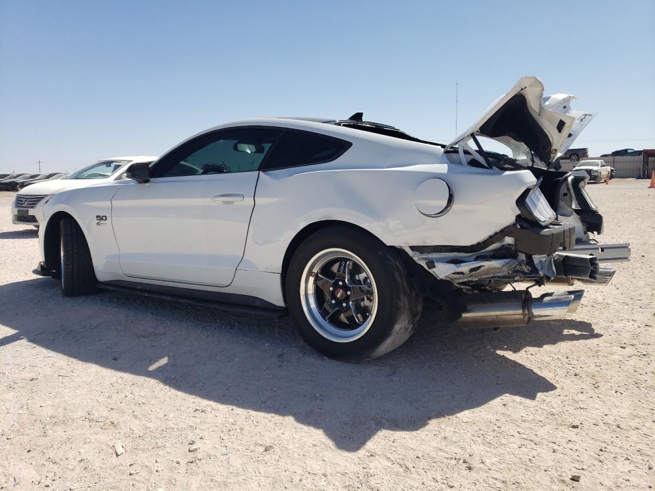 2022 Ford Mustang VIN 1FA6P8CF7N5140955 Copart auction photo, rear end / front end damage thumbnail 2