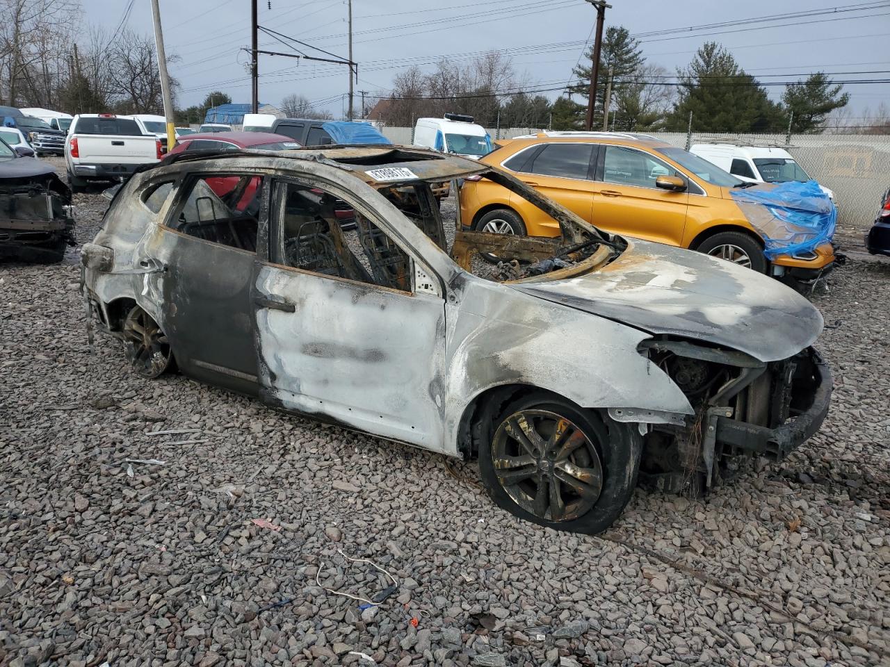 2013 Nissan Rogue VIN JN8AS5MV3DW100991 Copart auction photo, burn damage thumbnail 4