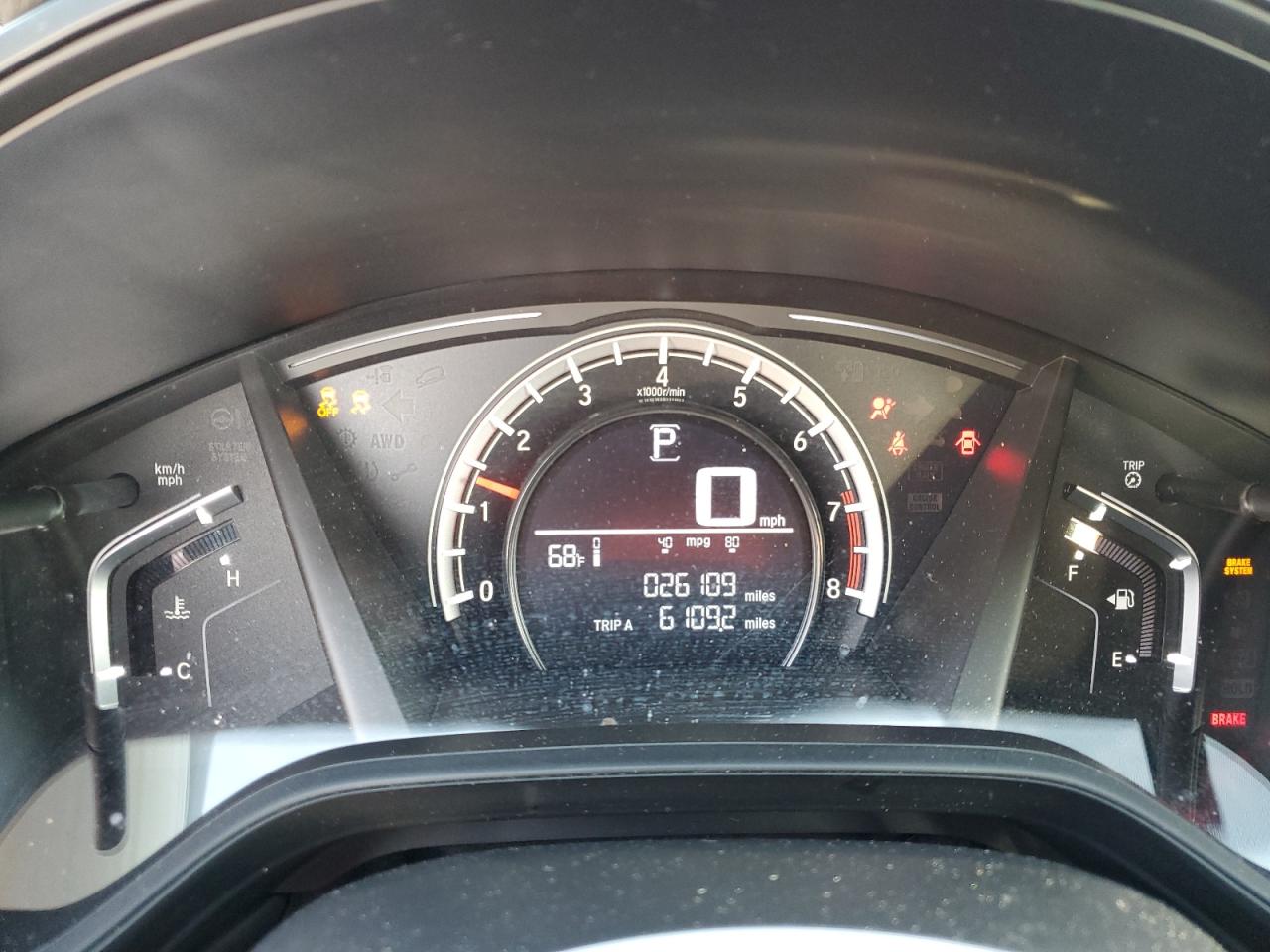 2019 Honda CR-V VIN 2HKRW6H34KH233845 Copart auction photo, all over damage thumbnail 9