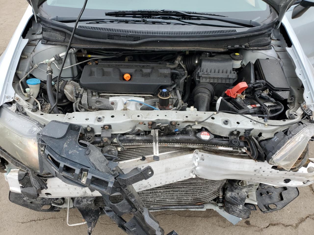 2012 Honda Civic VIN 2HGFB2F59CH530102 Copart auction photo, front end / side damage thumbnail 12