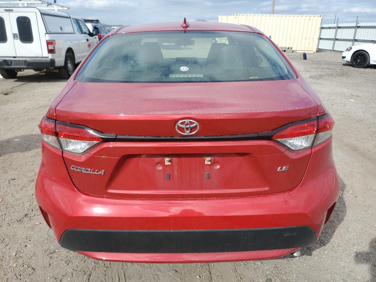 2021 Toyota Corolla VIN JTDEPMAE6MJ173704 Copart auction photo, front end / side damage thumbnail 6