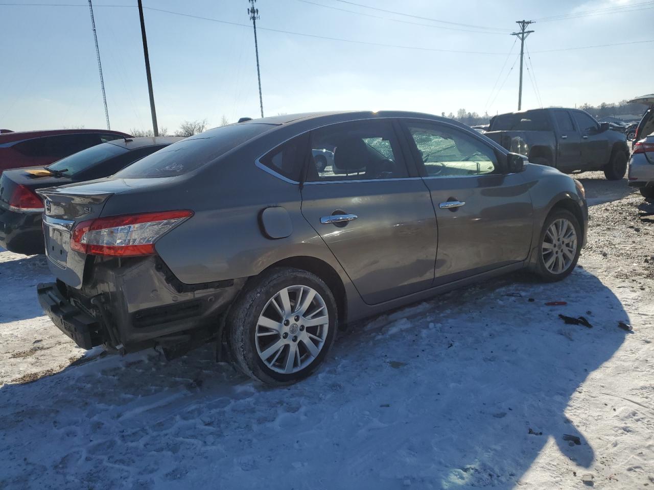 2015 Nissan Sentra VIN 3N1AB7AP0FY383362 Copart auction photo, all over damage thumbnail 3