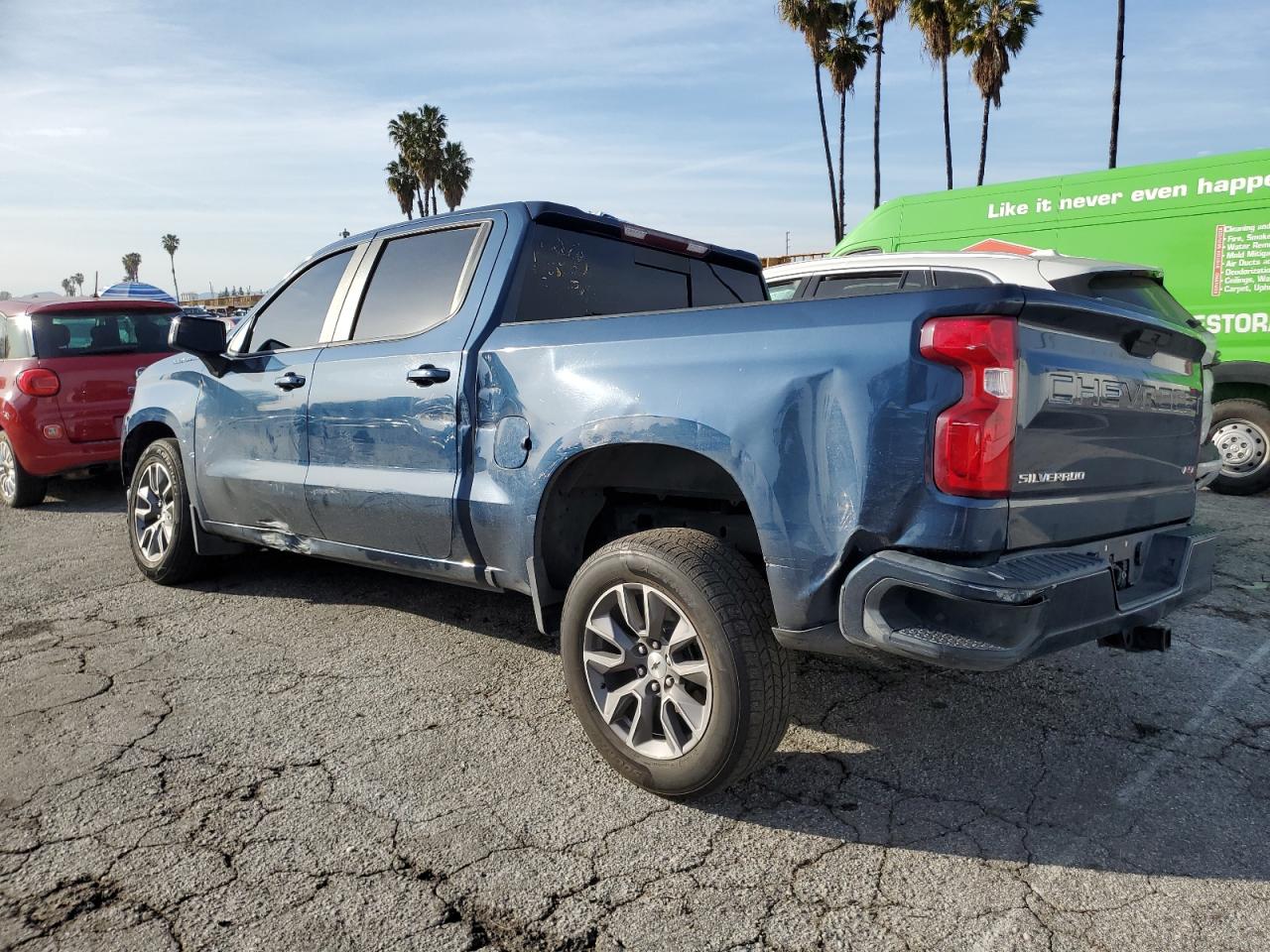 2019 Chevrolet Silverado VIN 1GCPWDED6KZ126359 Copart auction photo, all over damage thumbnail 2
