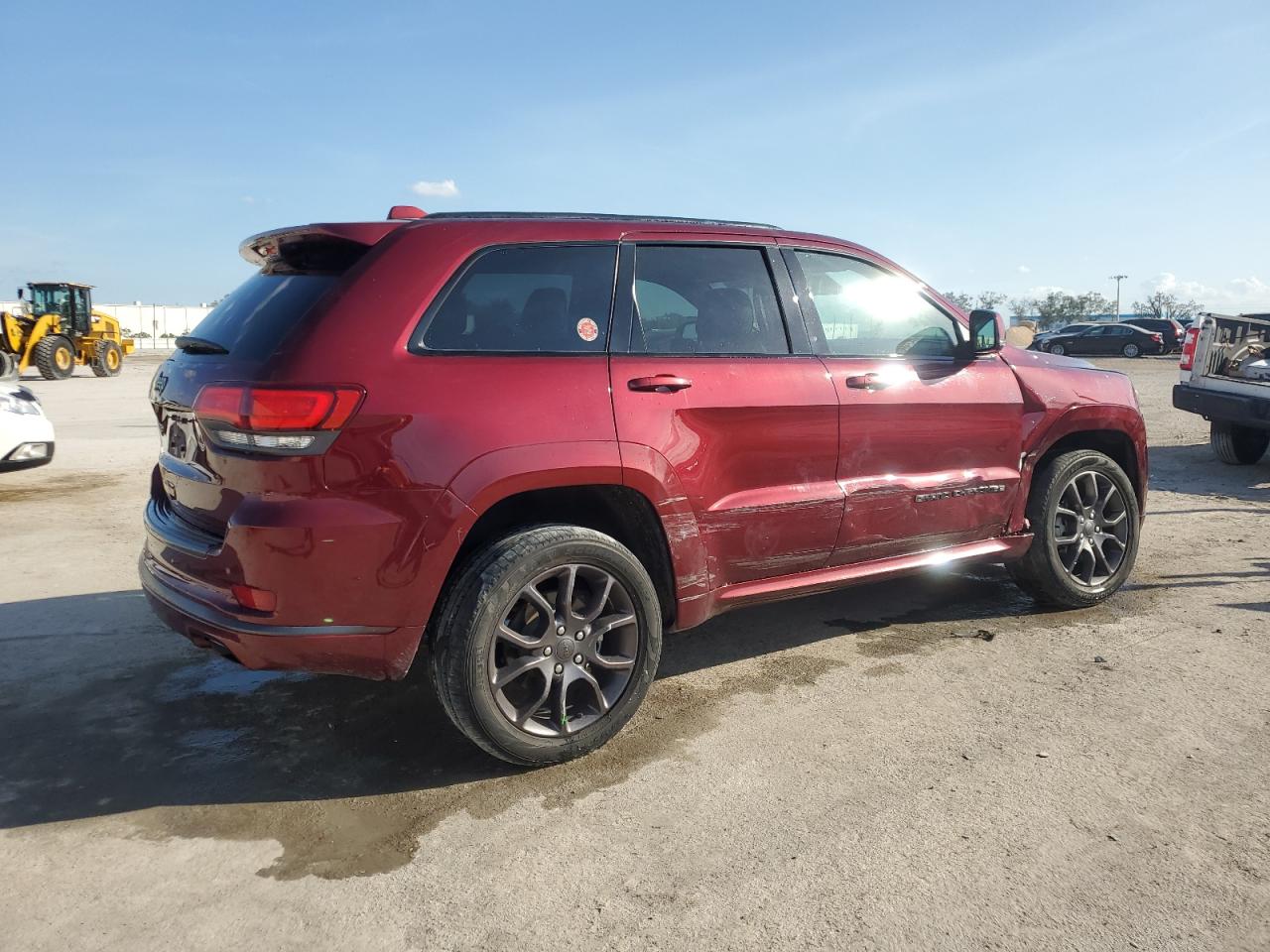 2020 Jeep Grand Cherokee VIN 1C4RJFCG9LC294582 Copart auction photo, front end / side damage thumbnail 3