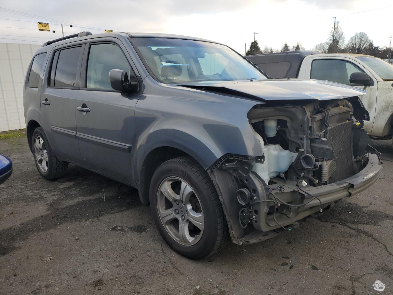 2012 Honda Pilot VIN 5FNYF4H71CB052883 Copart auction photo, front end damage thumbnail 4
