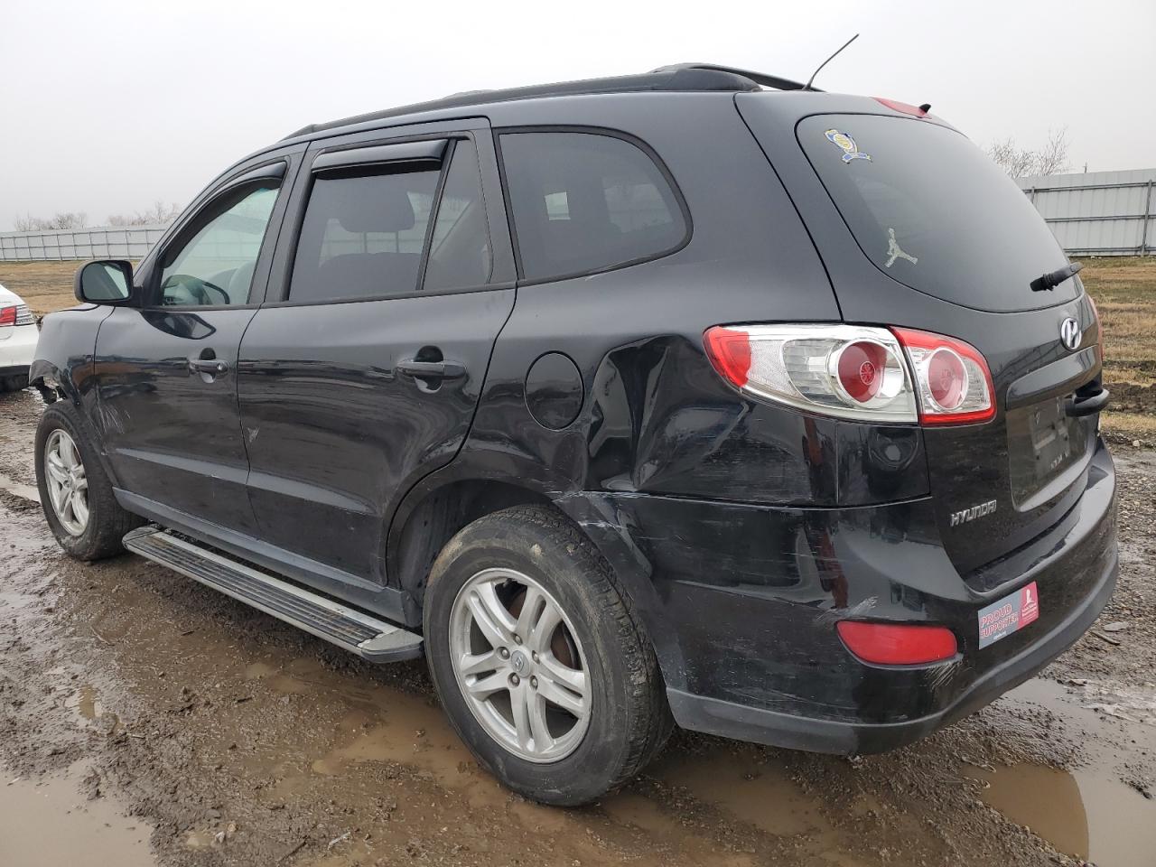 2011 Hyundai Santa Fe VIN 5XYZG3AB9BG077774 Copart auction photo, front end / rear end damage thumbnail 2