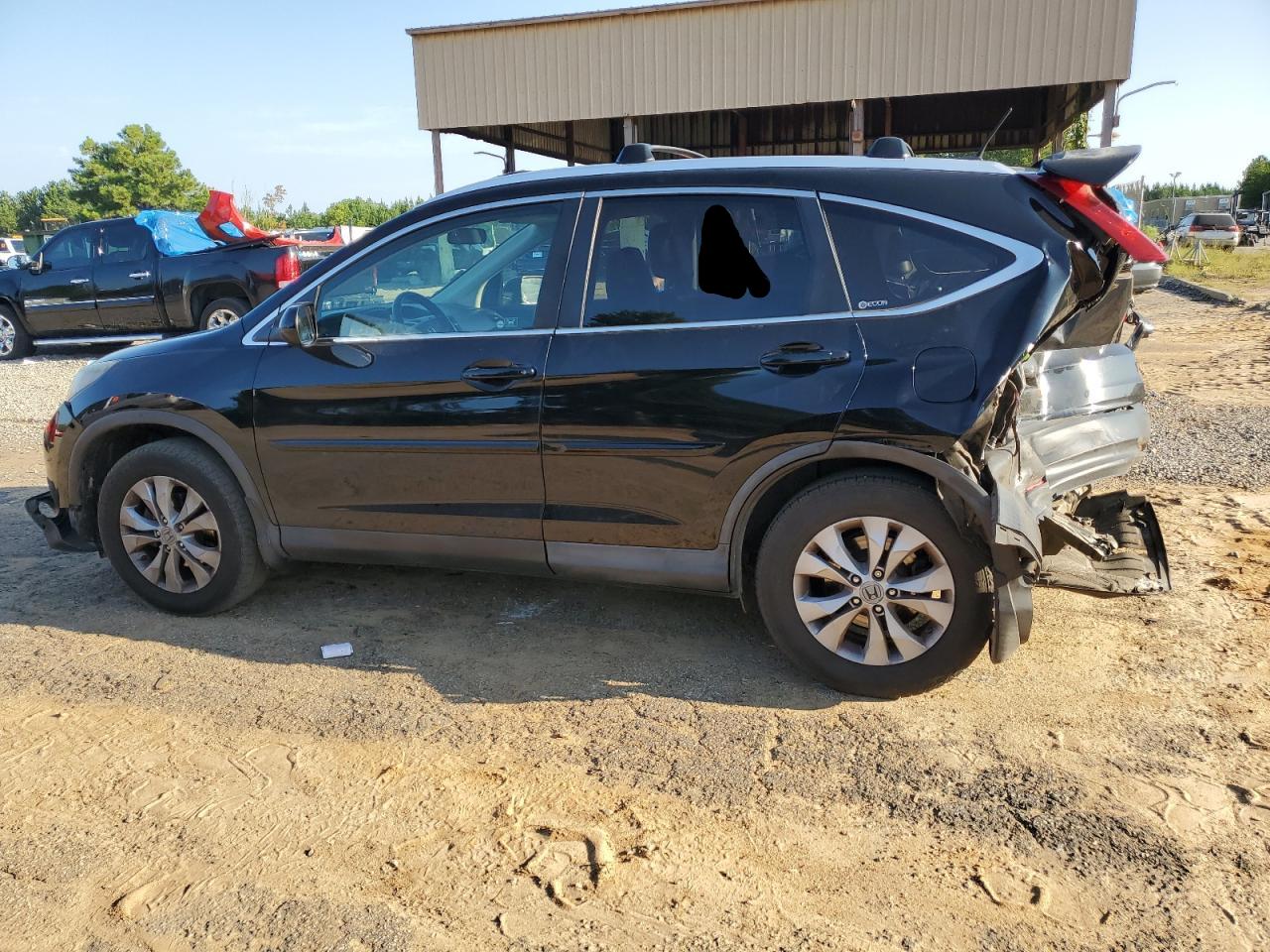 2012 Honda CR-V VIN 2HKRM3H79CH500681 Copart auction photo, rear end damage thumbnail 2