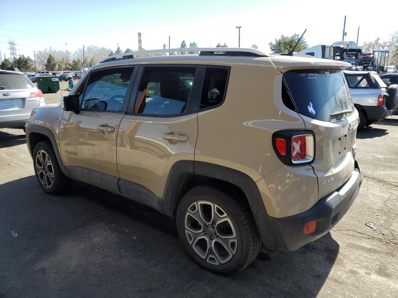 2016 Jeep Renegade VIN ZACCJBDT5GPD18033 Copart auction photo, rear end / side damage thumbnail 2