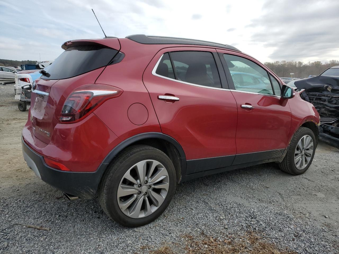 2017 Buick Encore VIN KL4CJESB4HB177022 Copart auction photo, front end / side damage thumbnail 3