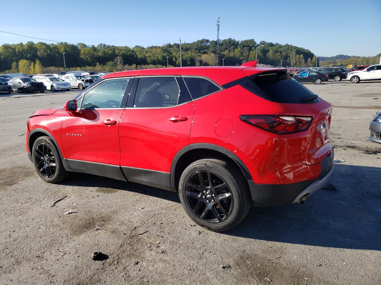 2020 Chevrolet Blazer VIN 3GNKBBRA5LS614637 Copart auction photo, front end damage thumbnail 2