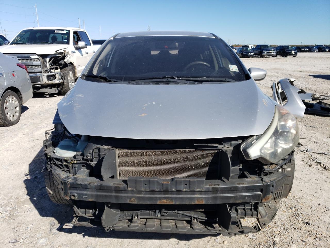 2014 KIA Forte VIN KNAFK4A65E5248332 Copart auction photo, all over / front end damage thumbnail 5