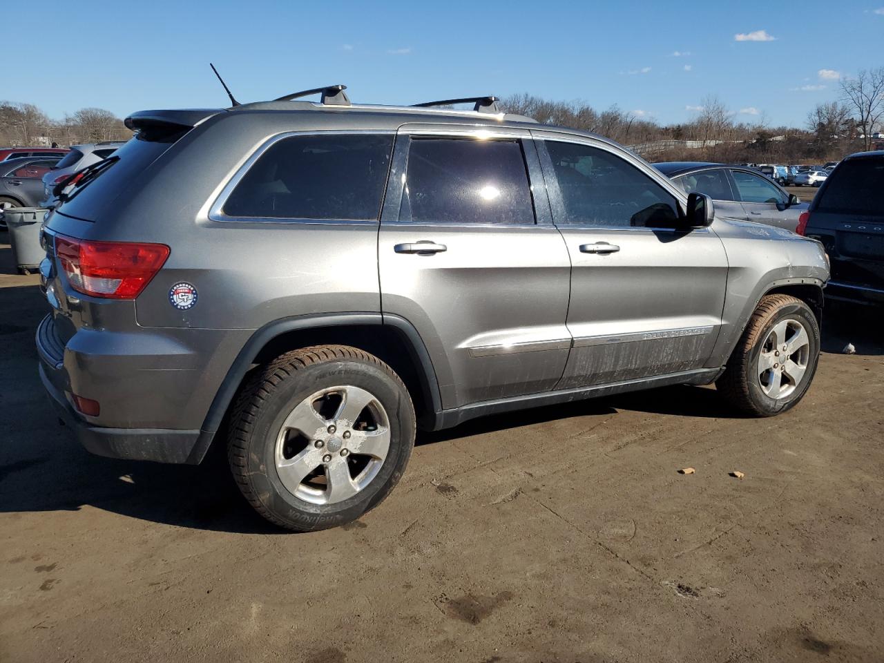 2012 Jeep Grand Cherokee VIN 1C4RJFAG2CC349036 Copart auction photo, front end / side damage thumbnail 3