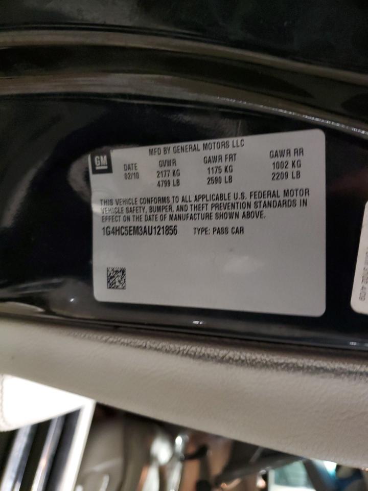 2010 Buick Lucerne VIN 1G4HC5EM3AU121856 Copart auction photo, front end / minor dent/scratches damage thumbnail 12