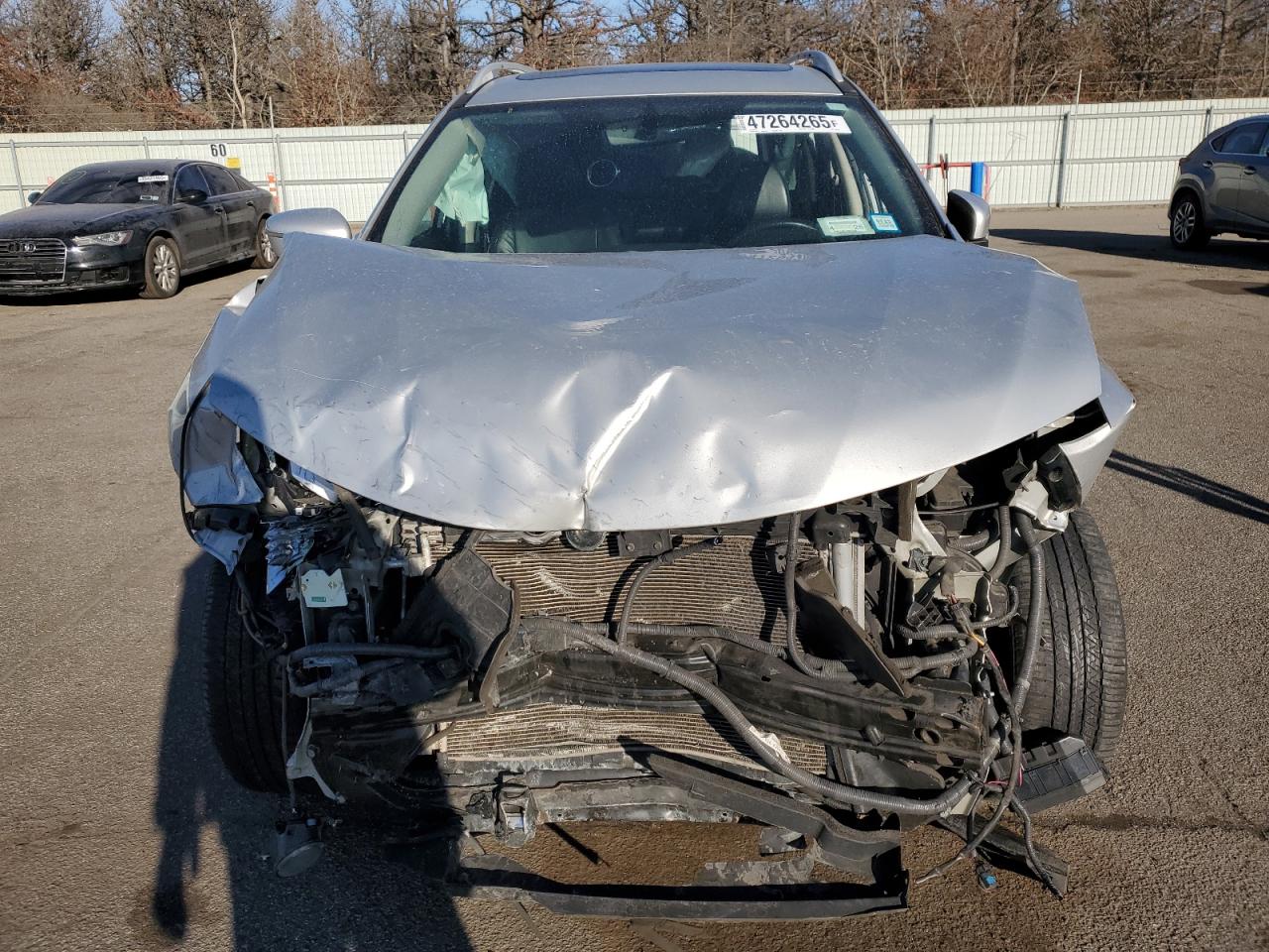 2015 Nissan Rogue VIN 5N1AT2MVXFC828198 Copart auction photo, front end / rear end damage thumbnail 5