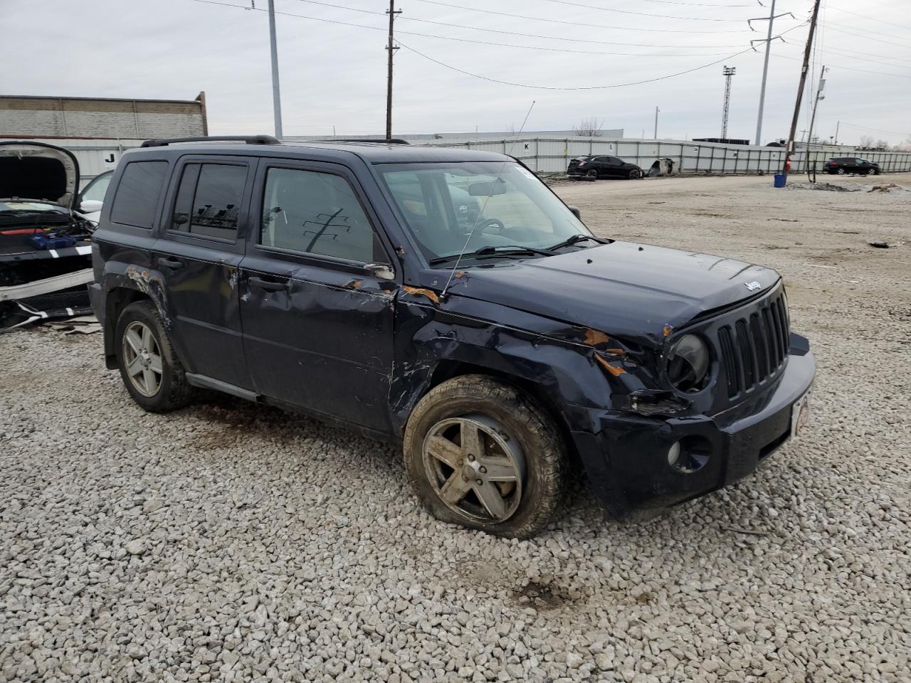 2010 Jeep Liberty (Patriot) VIN 1J4NF1GB8AD646652 Copart auction photo, front end / side damage thumbnail 4
