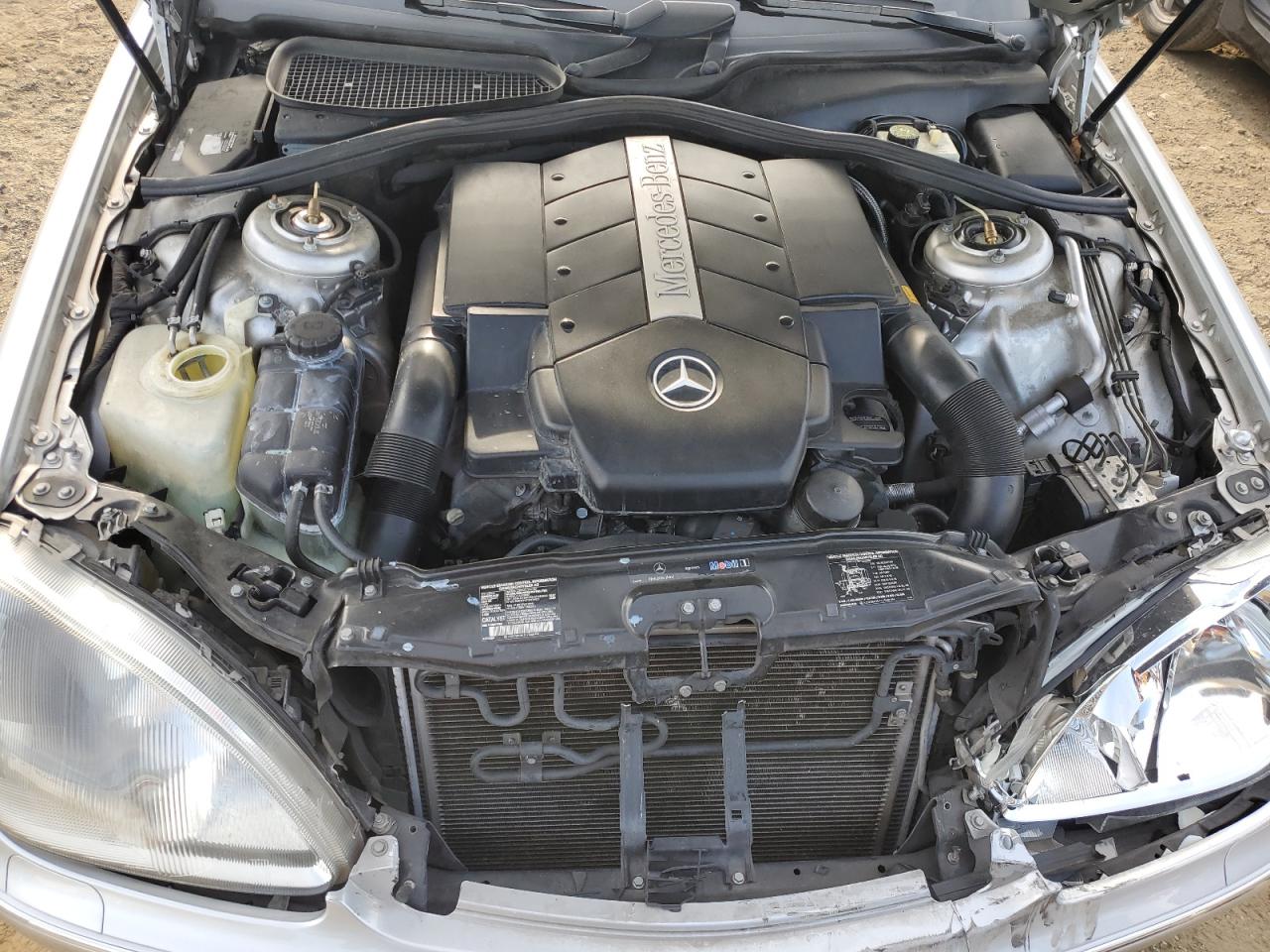 2002 Mercedes-Benz S-klasse VIN WDBNG70J82A313571 Copart auction photo, front end damage thumbnail 11