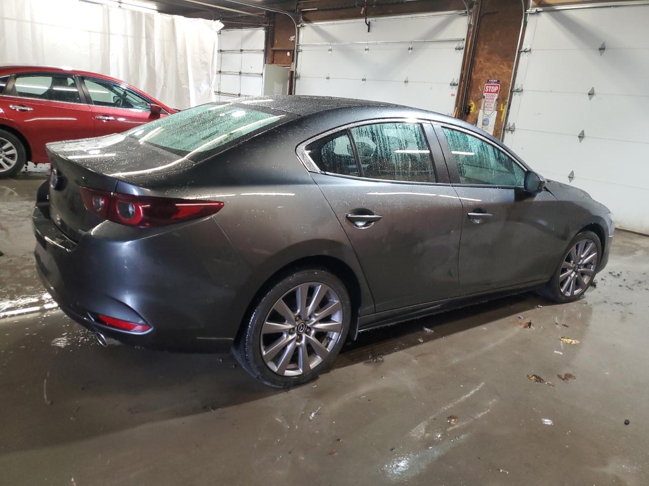 2023 Mazda 3 VIN 3MZBPACM1PM379135 Copart auction photo, side / front end damage thumbnail 3