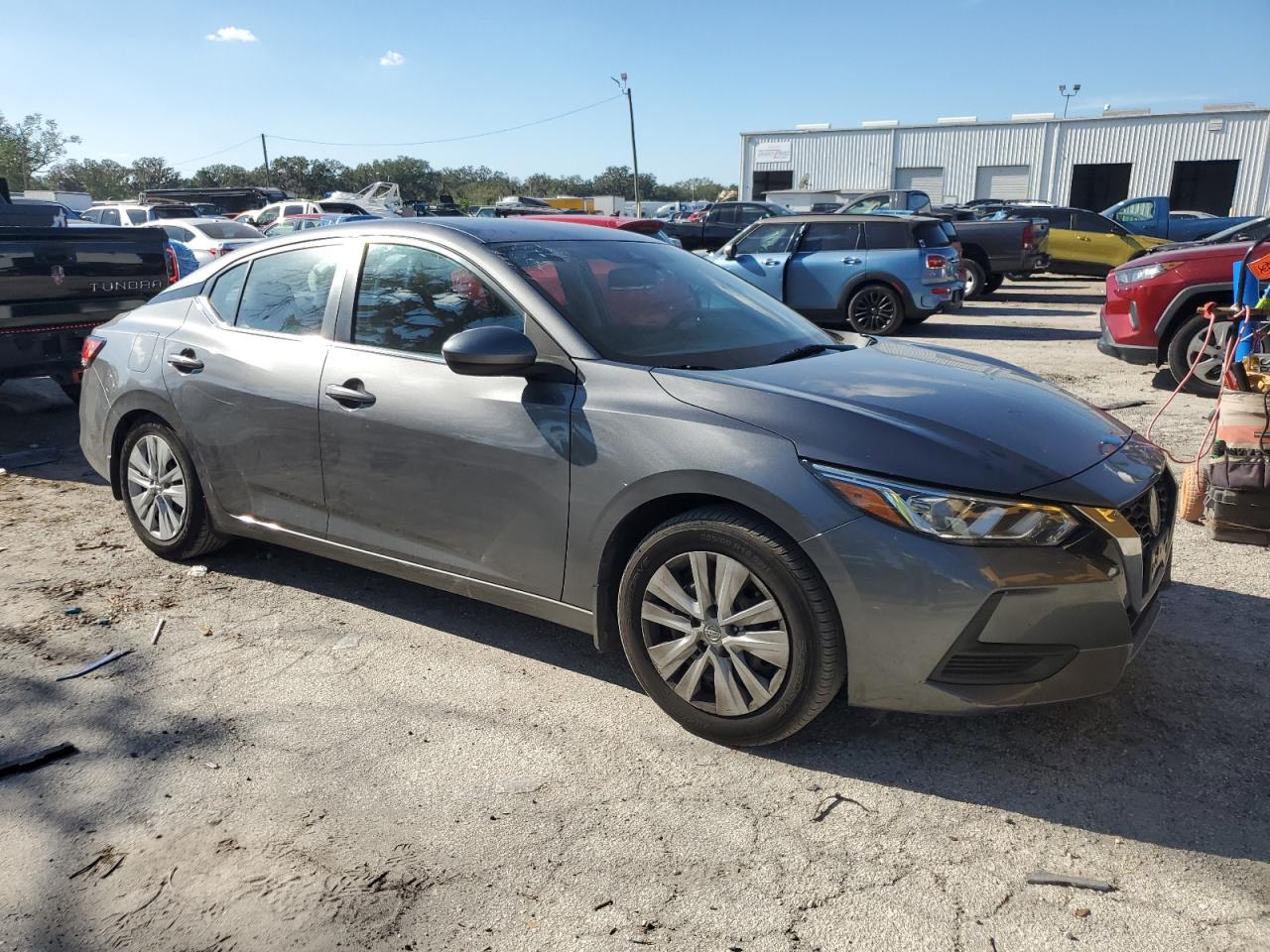 2021 Nissan Sentra VIN 3N1AB8BV3MY284101 Copart auction photo, side / rear end damage thumbnail 4