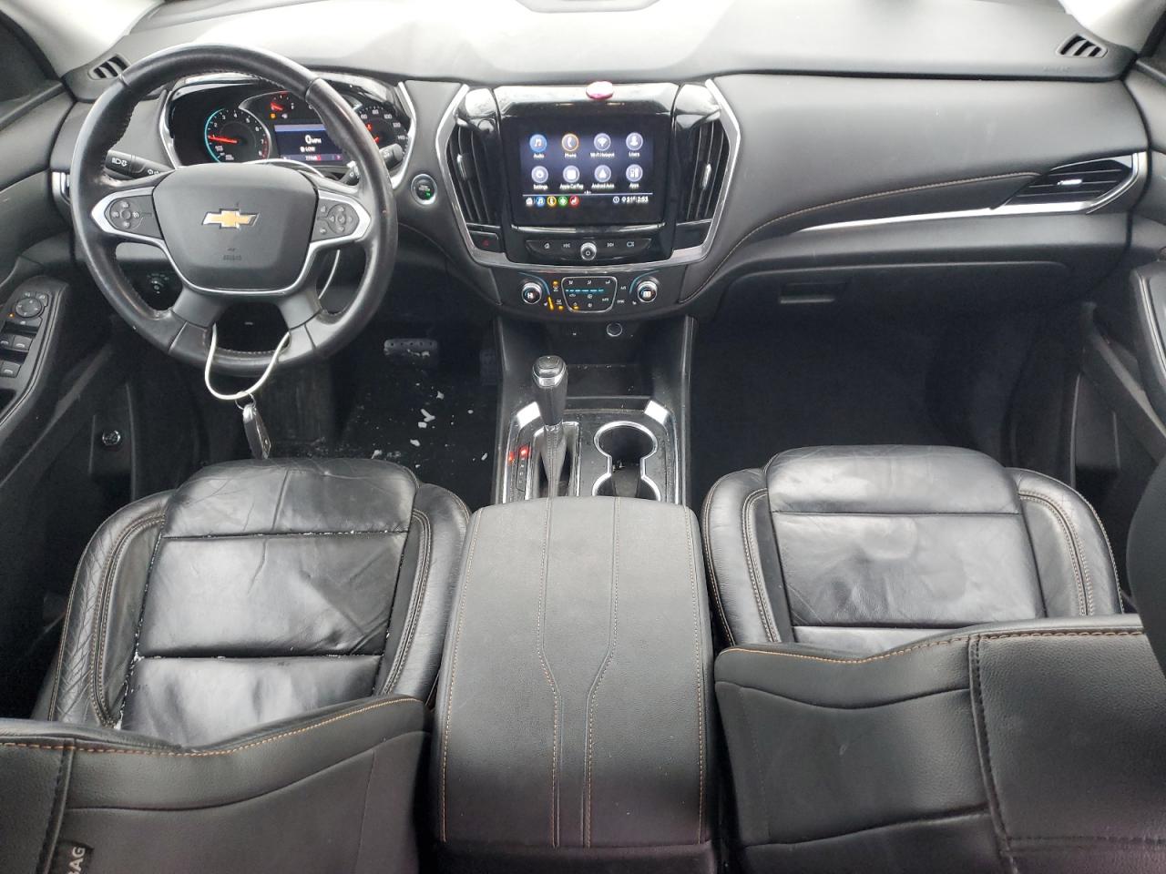 2020 Chevrolet Traverse VIN 1GNEVHKWXLJ199281 Copart auction photo, front end / side damage thumbnail 8