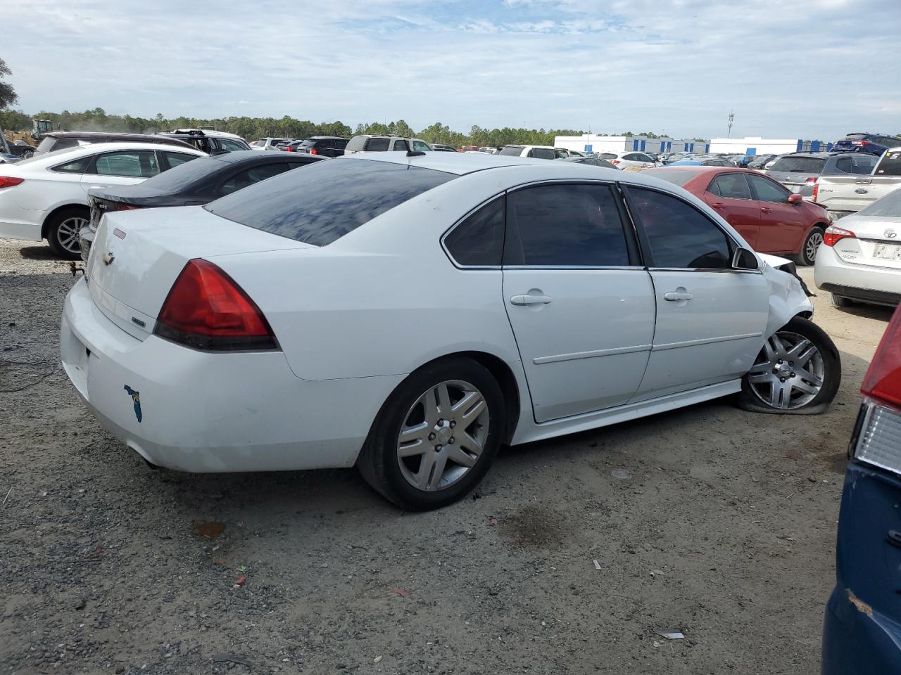 2016 Chevrolet Impala VIN 2G1WB5E3XG1185136 Copart auction photo, undercarriage / front end damage thumbnail 3