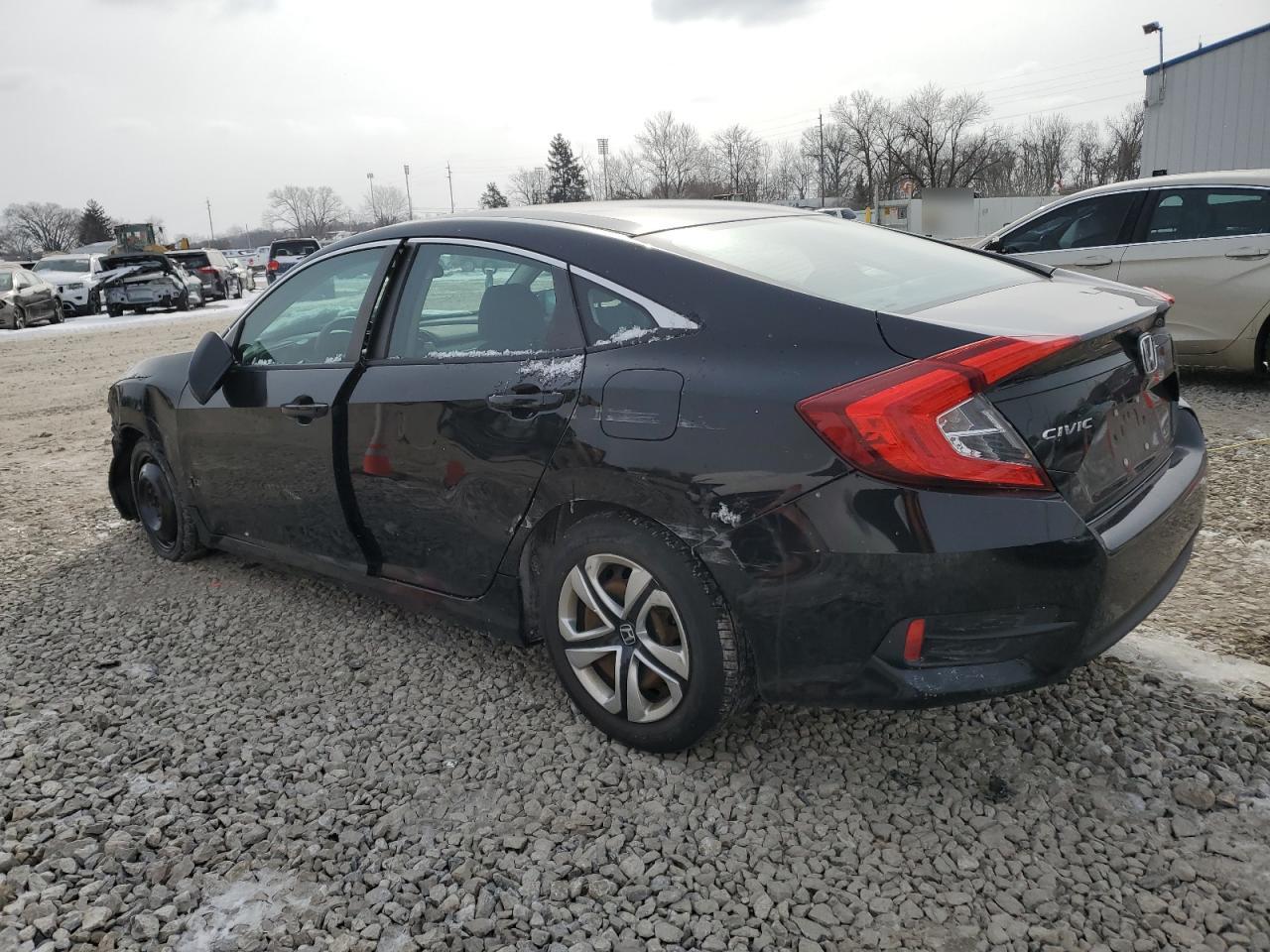 2017 Honda Civic VIN 19XFC2F58HE029751 Copart auction photo, side damage thumbnail 2