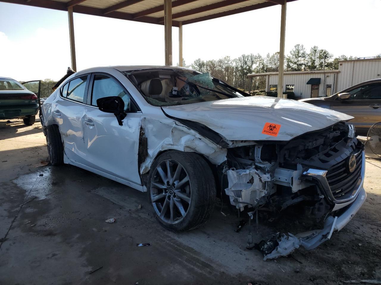 2018 Mazda 3 VIN 3MZBN1W32JM249073 Copart auction photo, all over damage thumbnail 4