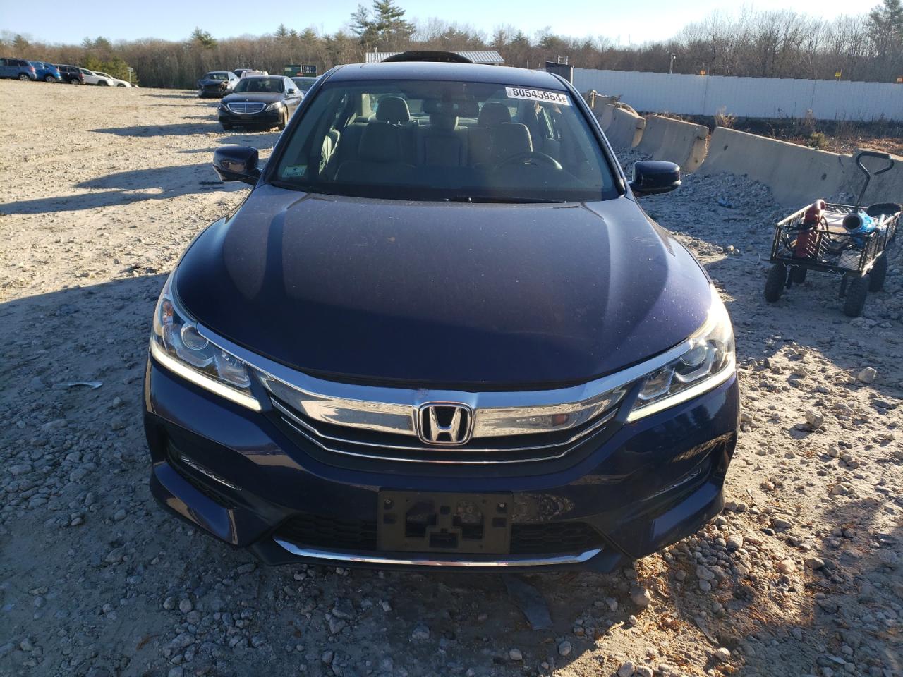 2017 Honda Accord VIN 1HGCR3F87HA015894 Copart auction photo, side / rear end damage thumbnail 5