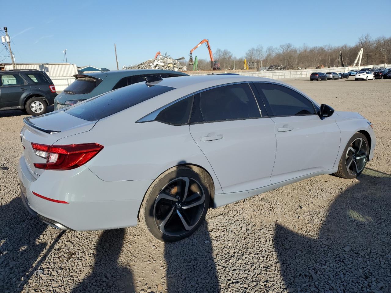 2022 Honda Accord VIN 1HGCV1F30NA041785 Copart auction photo, side damage thumbnail 3