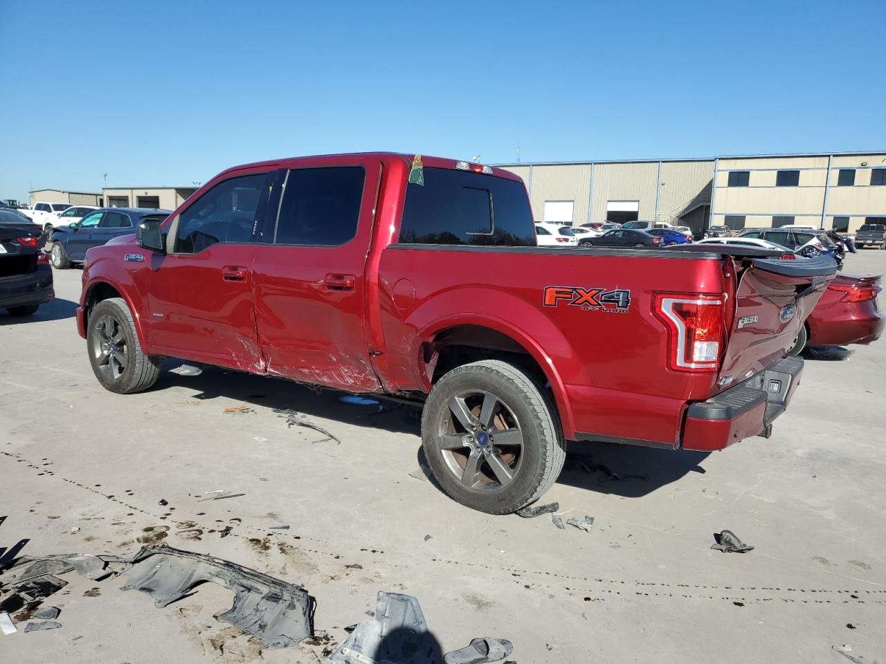 2017 Ford F-150 VIN 1FTEW1EGXHKC61541 Copart auction photo, side / rear end damage thumbnail 2