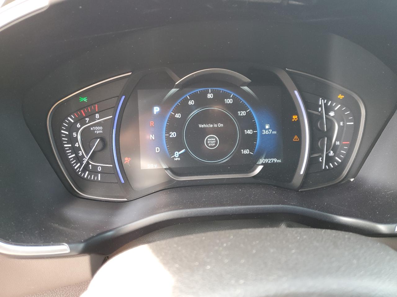 2020 Hyundai Santa Fe VIN 5NMS33AD4LH139362 Copart auction photo, front end damage thumbnail 9