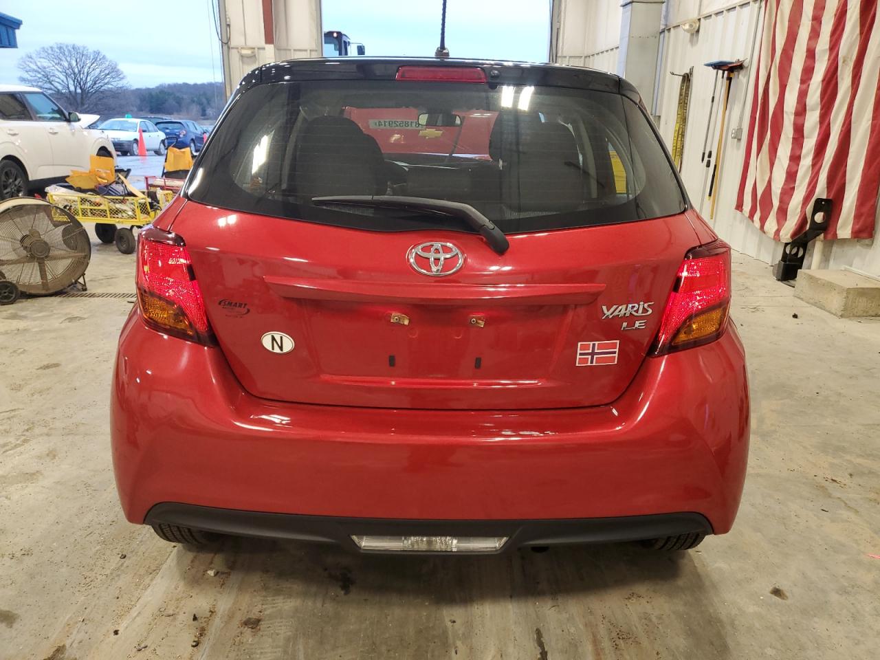 2017 Toyota Yaris VIN VNKKTUD35HA074233 Copart auction photo, front end / minor dent/scratches damage thumbnail 6