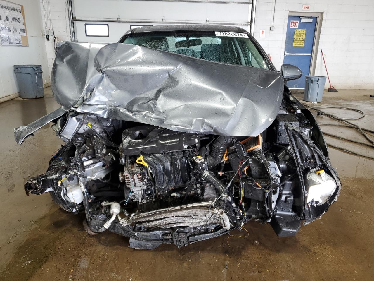 2018 Hyundai Accent VIN 3KPC24A30JE022452 Copart auction photo, front end damage thumbnail 5