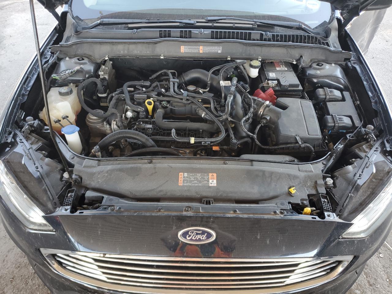 2020 Ford Fusion VIN 3FA6P0HD4LR145839 Copart auction photo, side / front end damage thumbnail 11
