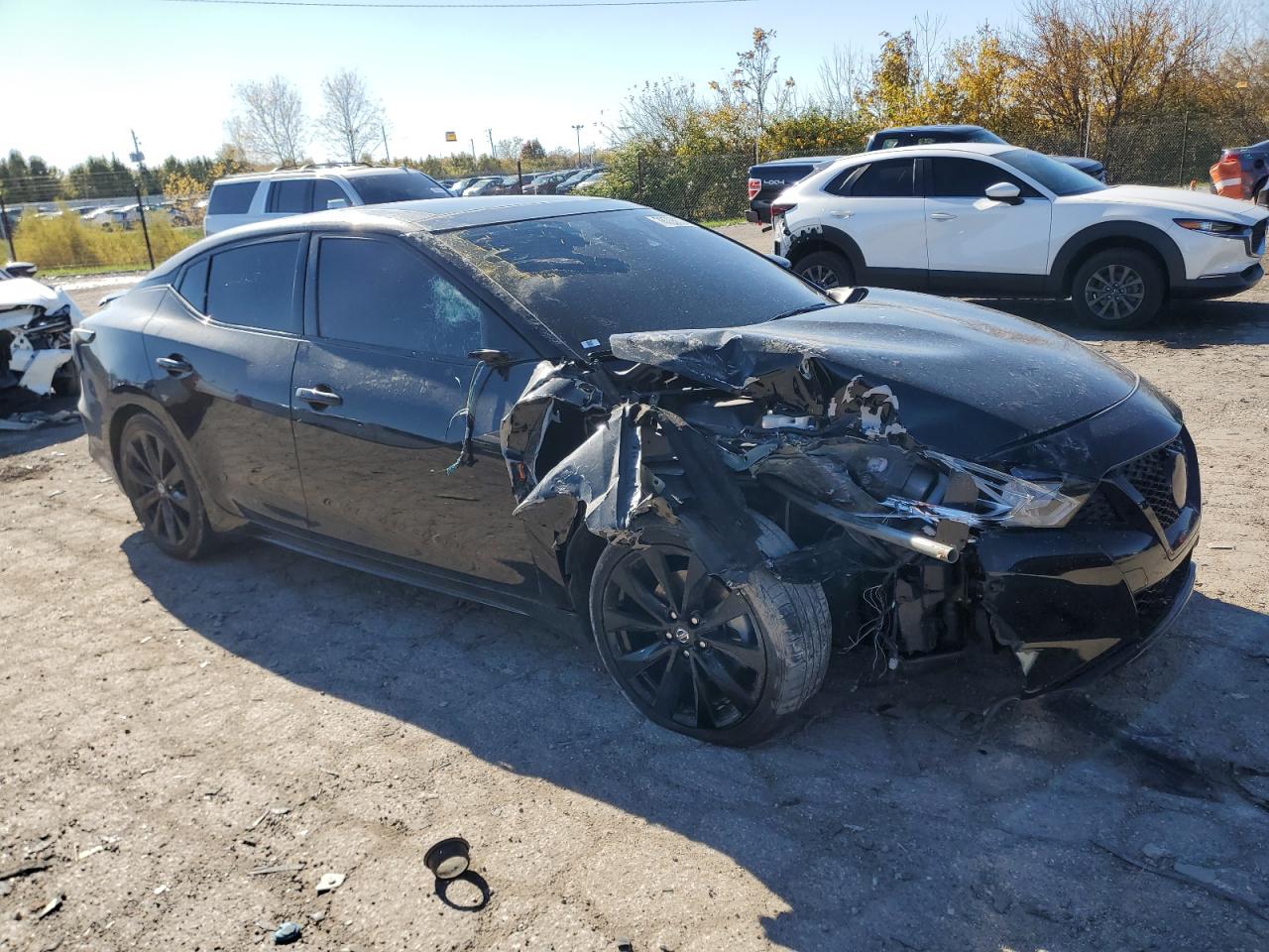 2021 Nissan Maxima VIN 1N4AA6EV2MC511079 Copart auction photo, front end / side damage thumbnail 4