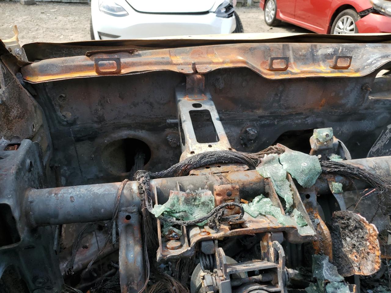 2014 Chevrolet Sonic VIN 1G1JC5SH7E4209191 Copart auction photo, burn damage thumbnail 9