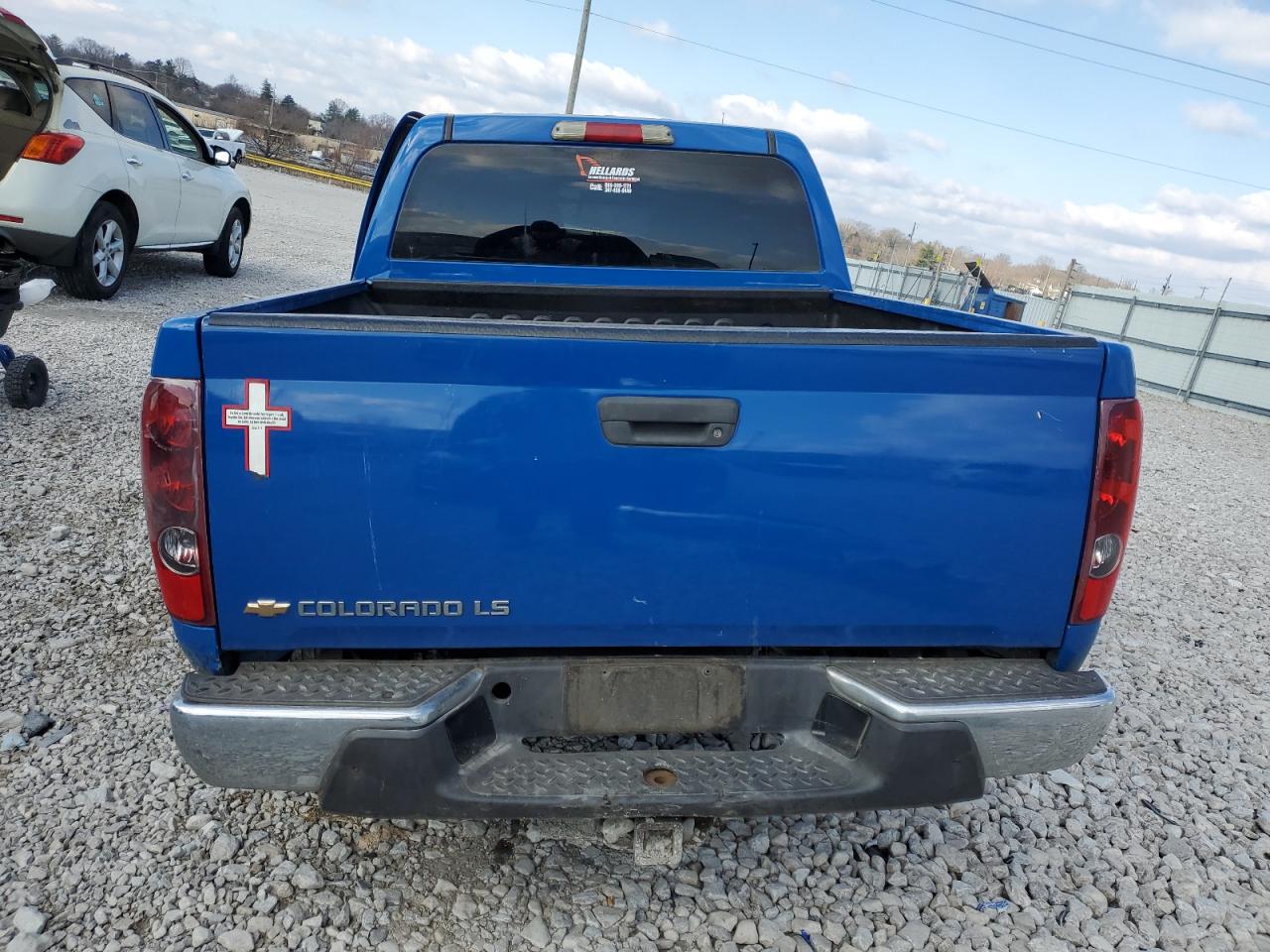 2007 Chevrolet Colorado VIN 1GCDT13EX78218481 Copart auction photo, side / all over damage thumbnail 6