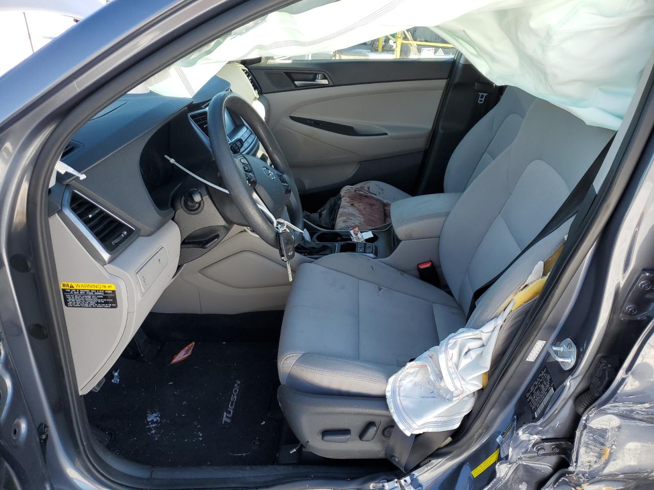 2018 Hyundai Tucson VIN KM8J3CA43JU647089 Copart auction photo, all over damage thumbnail 7