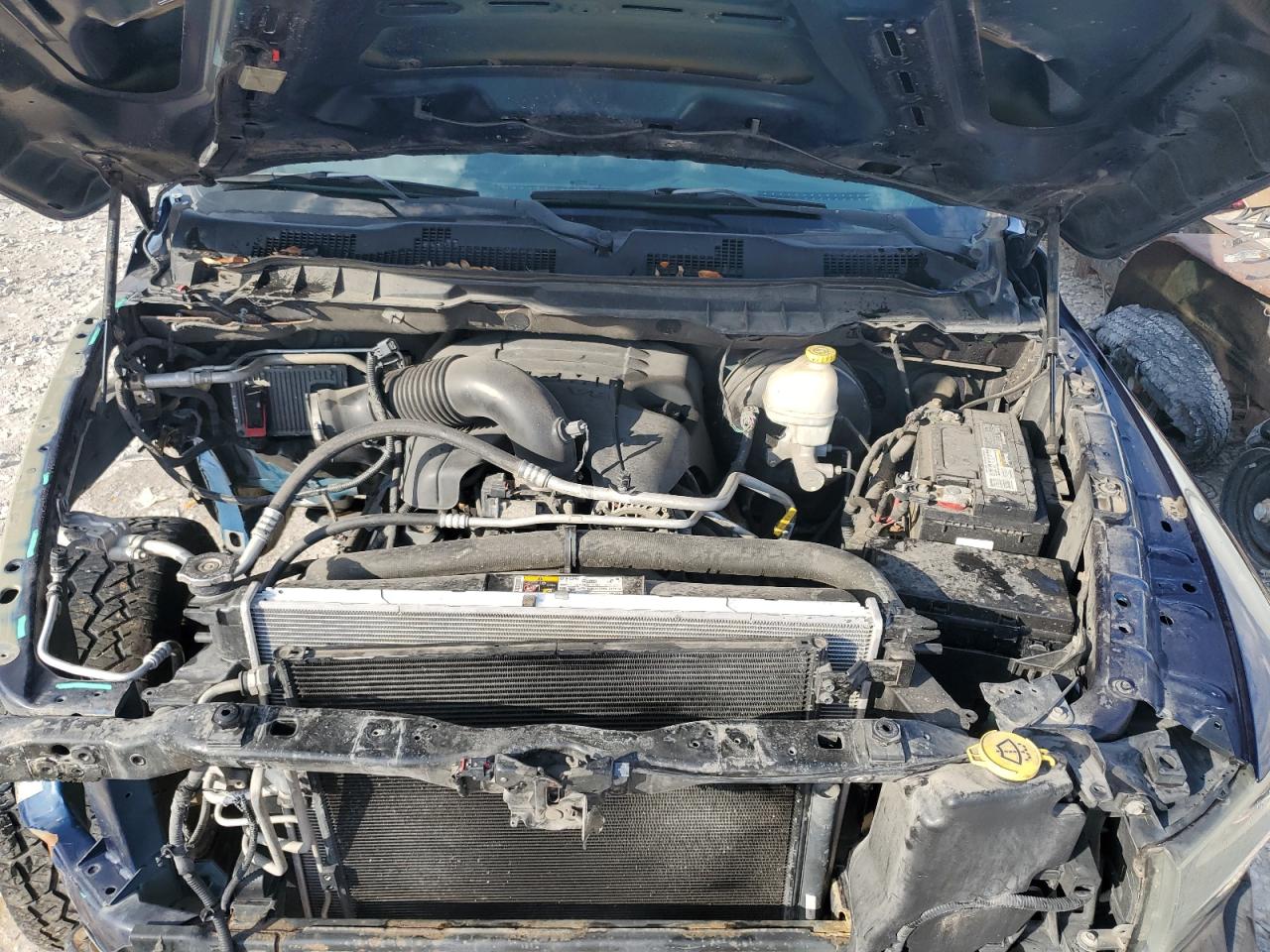 2014 RAM 1500 VIN 1C6RR6MT1ES223333 Copart auction photo, front end / side damage thumbnail 11